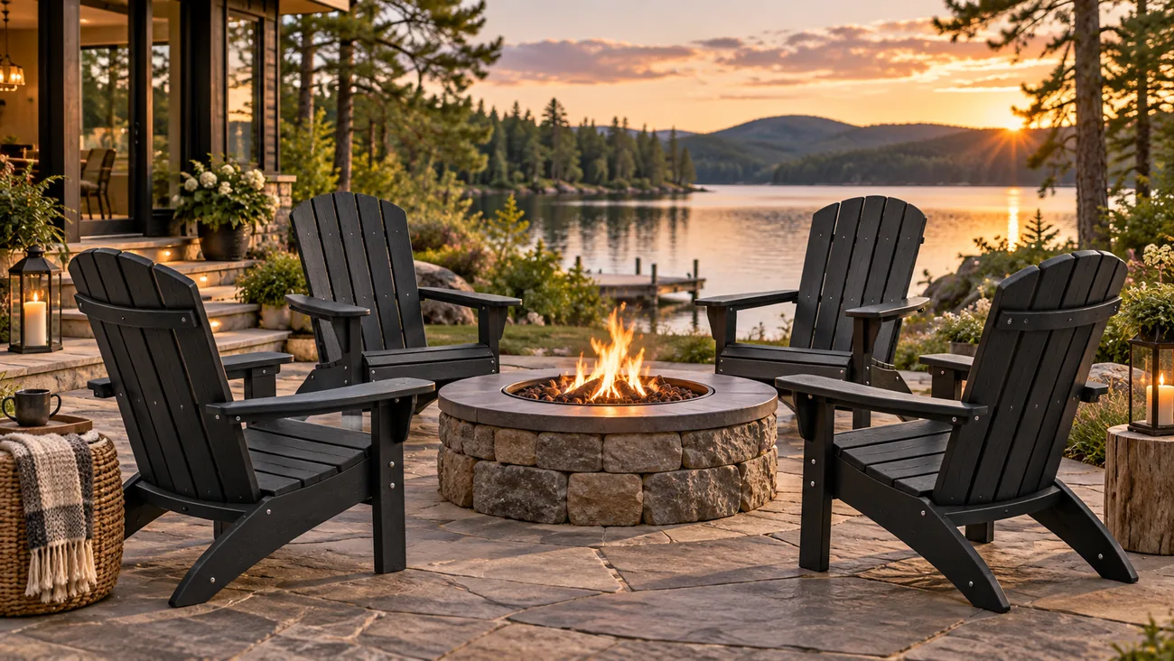 Muskoka chairs for the fire pit